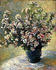 Flowers Canvas Paintings - Vase Of Flowers